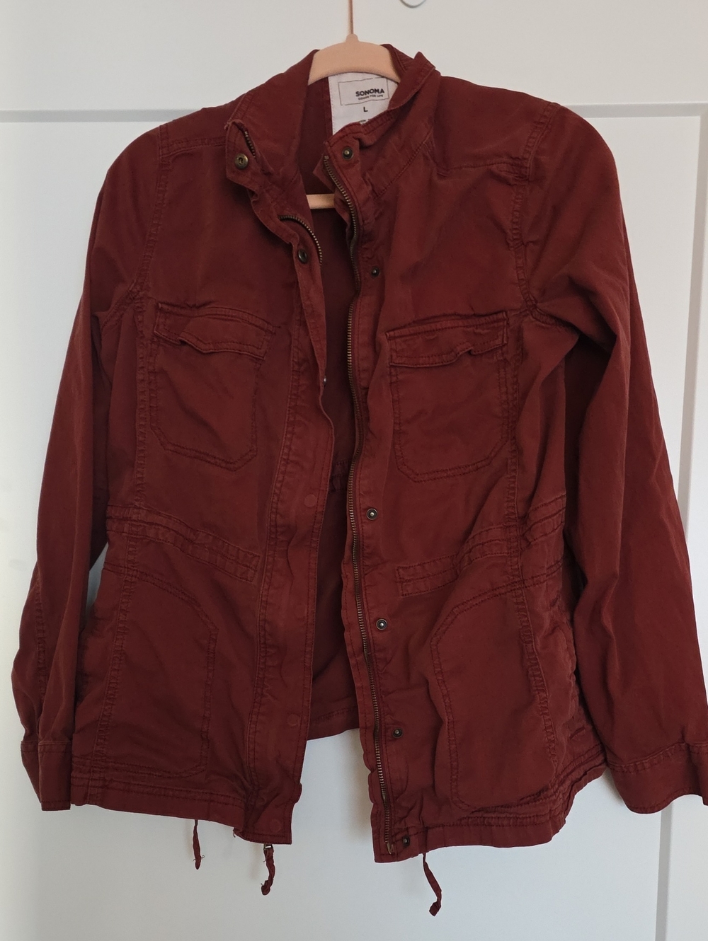 Sonoma Burnt Orange Utility Jacket for Women
